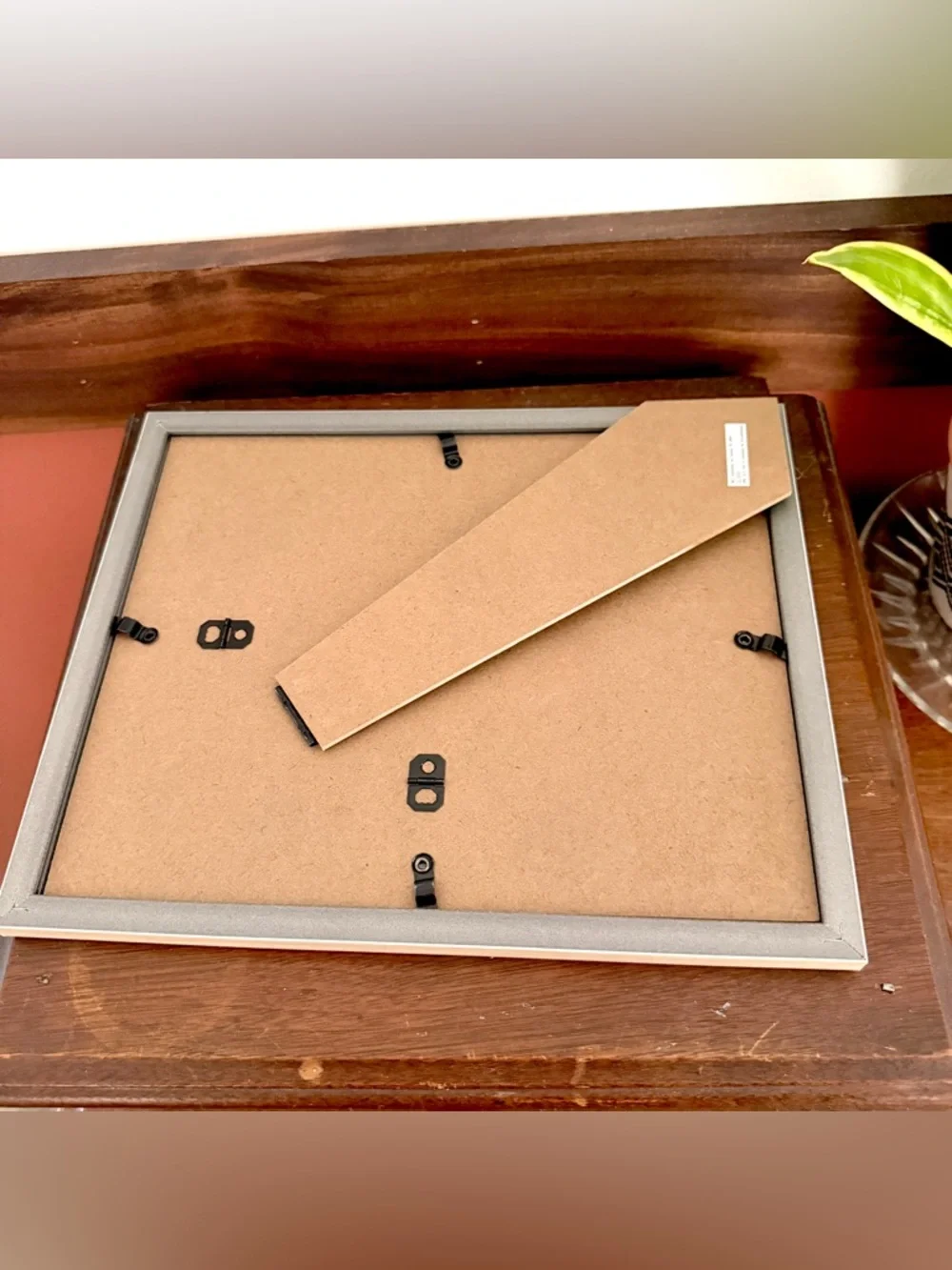 Tired Black & White Cat Smoking a Cigarette Pink Canvas Art Faux Wood Framed Art - Picture 5 of 8